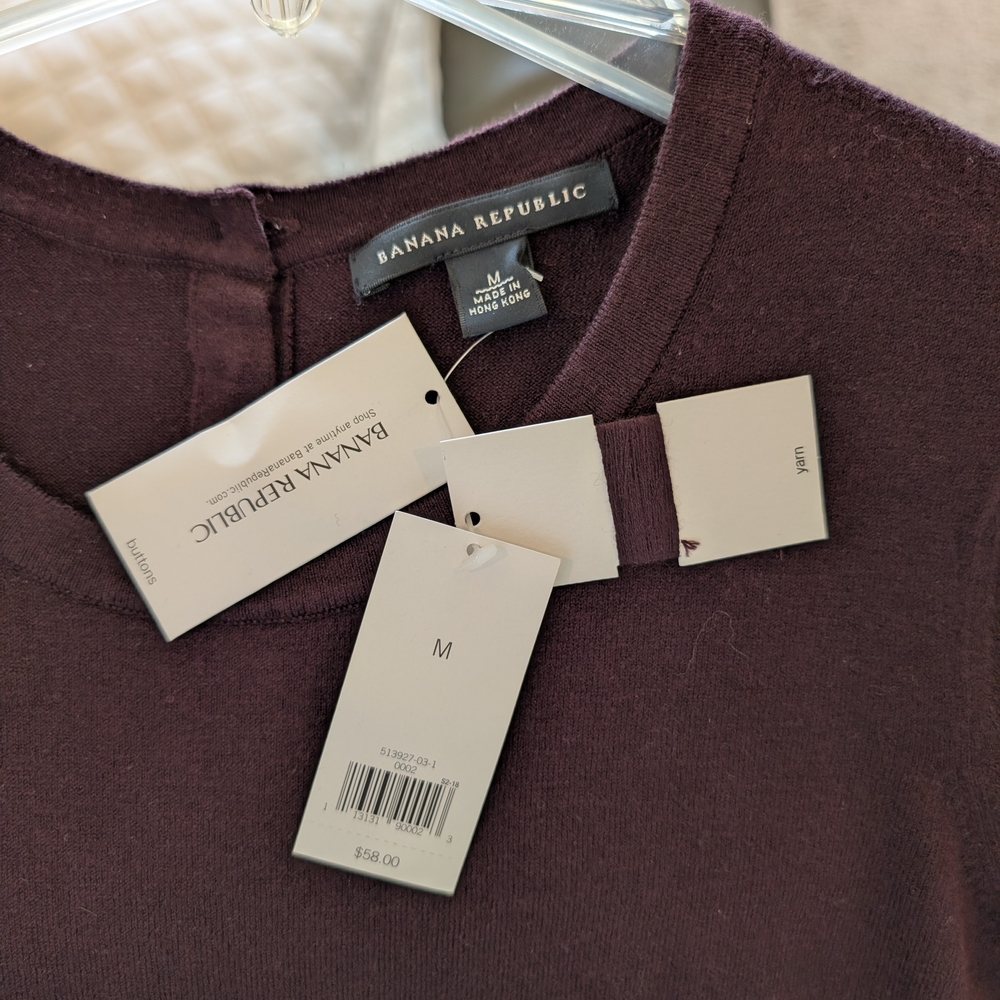 Banana Republic Plum Short Sleeve Tee - Picture 4 of 5